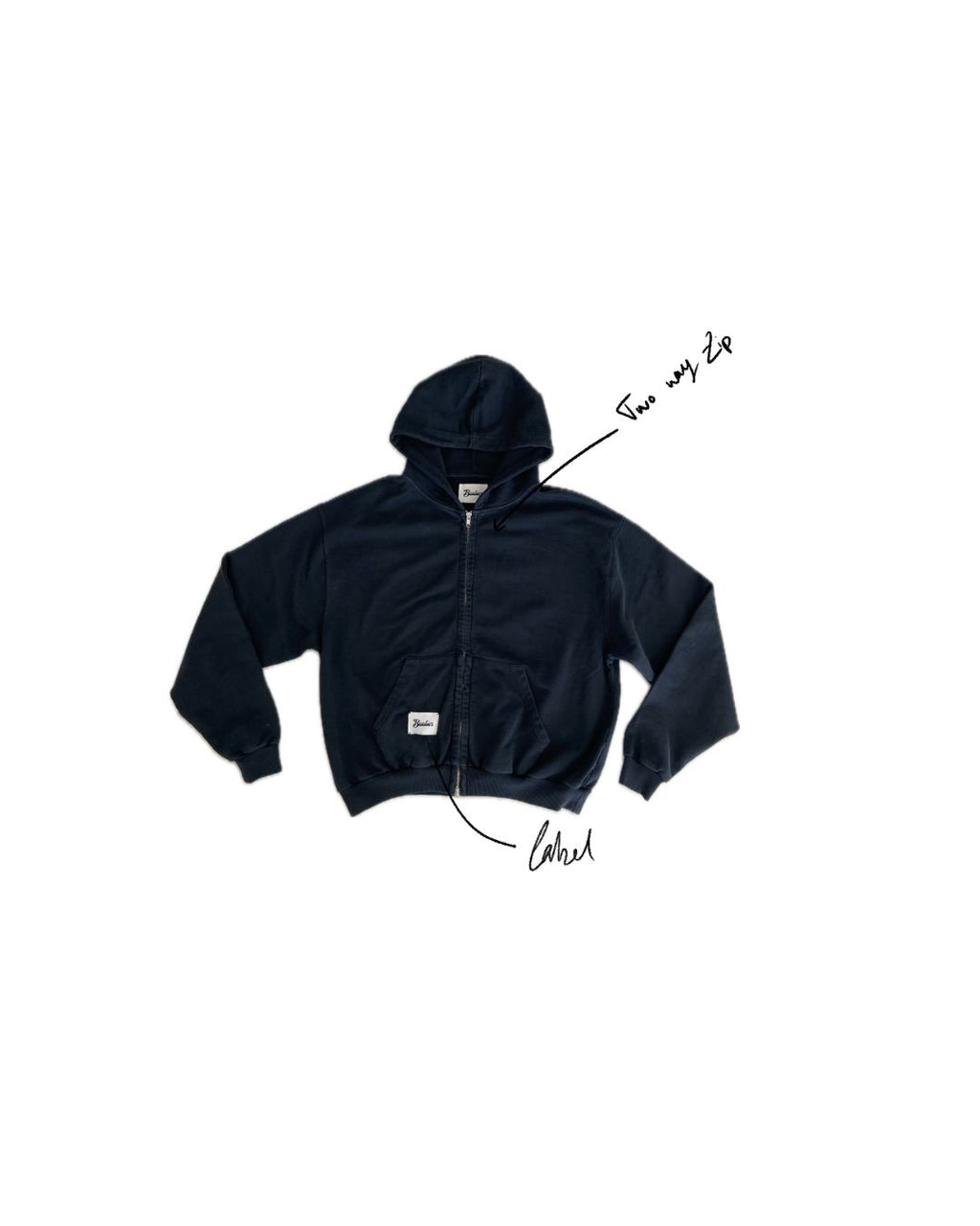 VINTAGE ZIPPED HOODIE