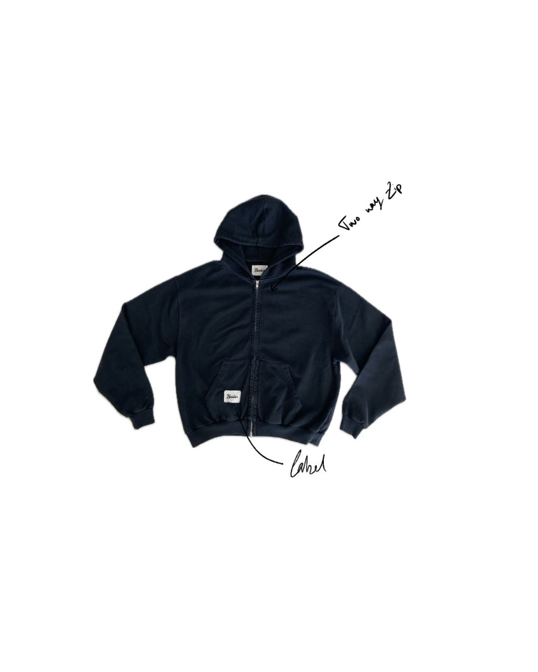 VINTAGE ZIPPED HOODIE